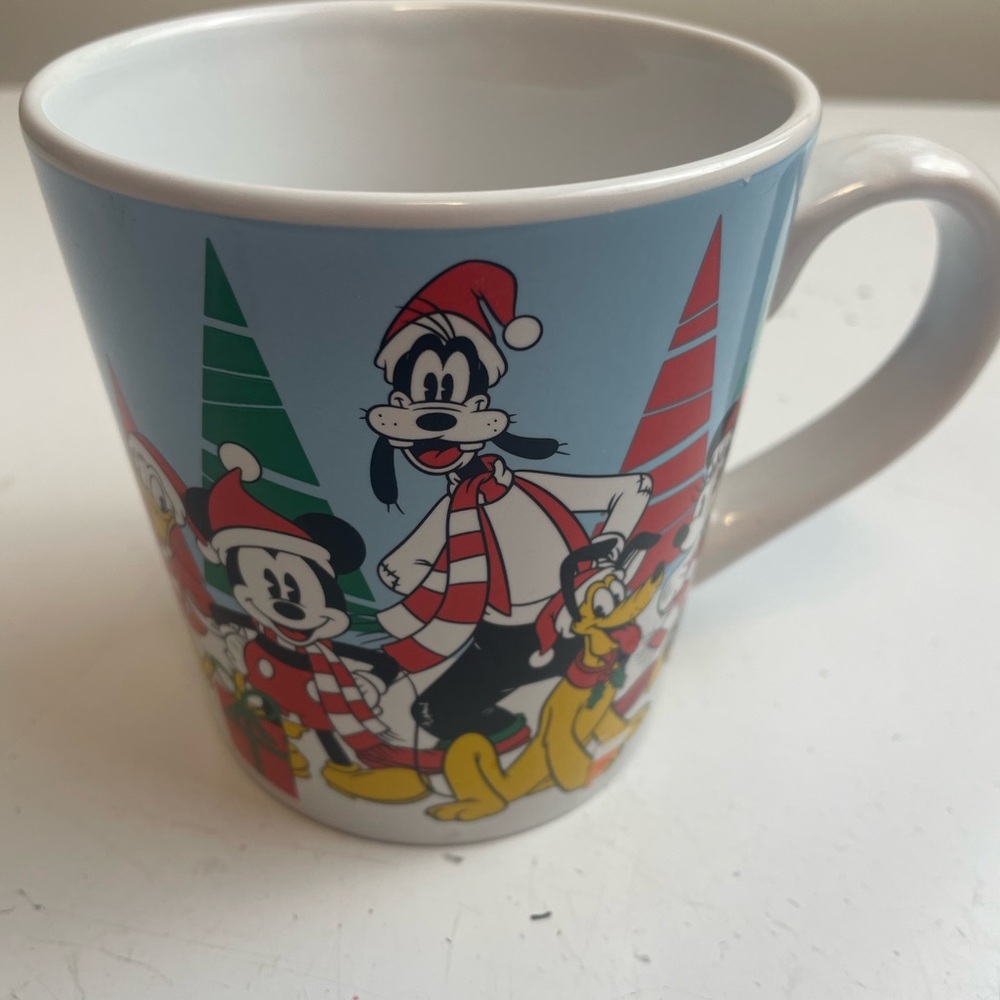 Disney Festive Mug with Blue and Red Accents